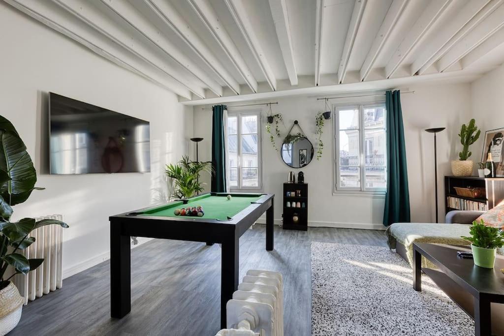 Nice Flat With Billard And View Paris Eksteriør billede